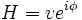 H=v e^{i \phi}\,