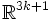 \mathbb R^{3k + 1}