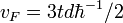 v_F=3td\hbar^{-1}/2