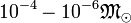 10^{-4} -10^{-6} \mathfrak{M}_\odot