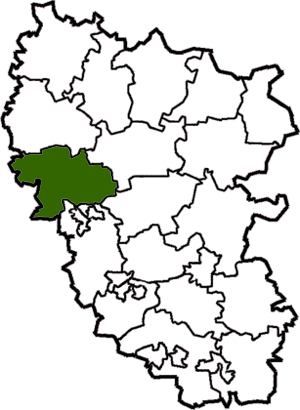 Кременский район, карта