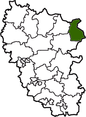 Меловский район, карта