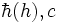  \hbar (h) , c
