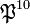 \mathfrak{P}^{10}