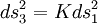 ds^2_3 = K ds^2_1