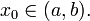 x_0 \in (a,b).