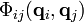 \Phi_{ij}(\mathbf{q}_i, \mathbf{q}_j)