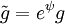 \tilde g=e^\psi g