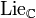 \operatorname{Lie}_\C