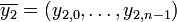\overline{y_2} = (y_{2,0},\dots,y_{2,n-1})