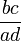 \frac{bc}{ad}