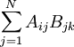  \sum_{j=1}^N A_{ij} B_{jk}