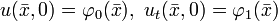u(\bar{x},0)=\varphi_0(\bar{x}),\ u_t(\bar{x},0)=\varphi_1(\bar{x})