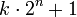 k\cdot 2^n+1