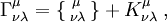 \Gamma_{\nu\lambda}^\mu=\left\{{^{\ \mu\ }_{\;\nu\lambda\;}}
\right\}+K_{\nu\lambda}^\mu\; ,