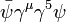 \bar{\psi} \gamma^\mu \gamma^5 \psi