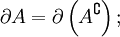 \partial A = \partial \left(A^{\complement}\right);