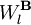 W_l^{\bold B}
