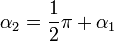 \alpha_2=\frac{1}{2}\pi+\alpha_1