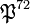 \mathfrak{P}^{72}