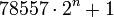 78557\cdot 2^n+1