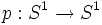p:S^1\to S^1