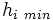 h_{i\ min}\,\!