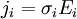 \ j_i = \sigma_i E_i