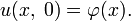 u(x,\;0)=\varphi(x).